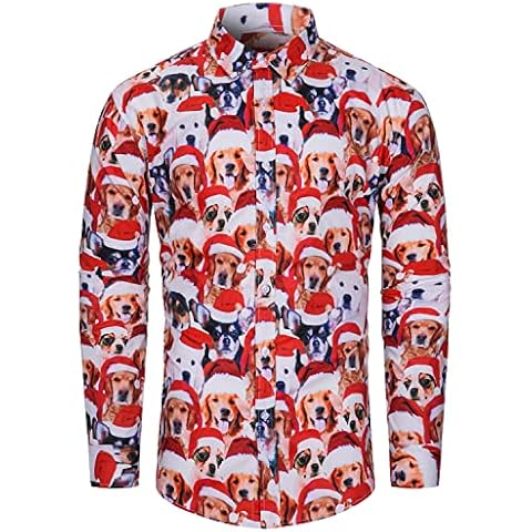 fohemr Men's Christmas Novelty Shirt Cover