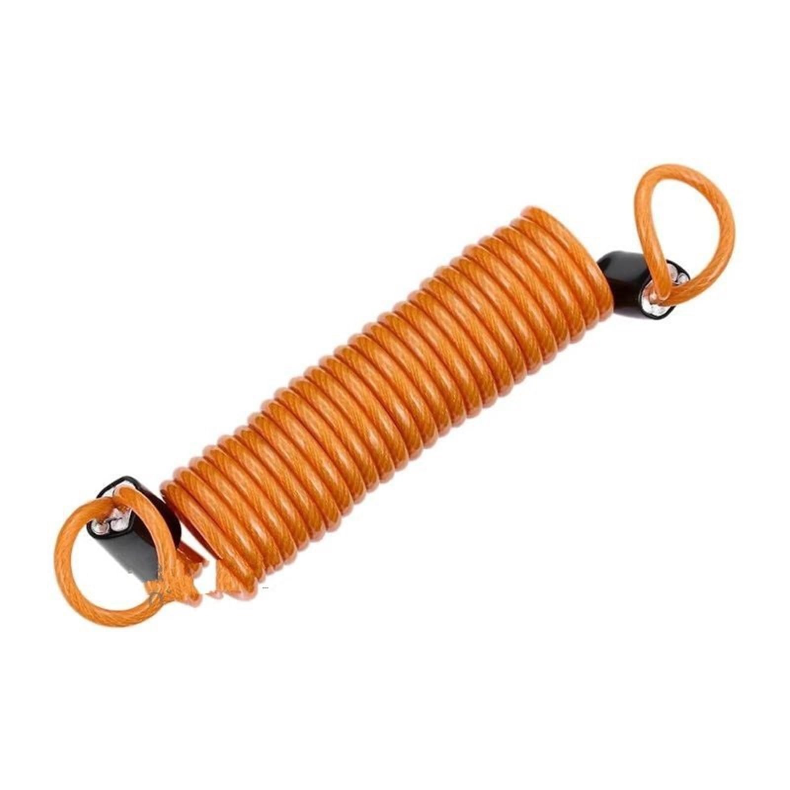 Bqwyedpl Orange Motorcycle Handlebar Lock Motorcycle Wheel Disc Spring Reminder Cable Alarm Lock Security Anti Thief Motorbike Accessories Motorcycle Chain And Padlock(Orange)