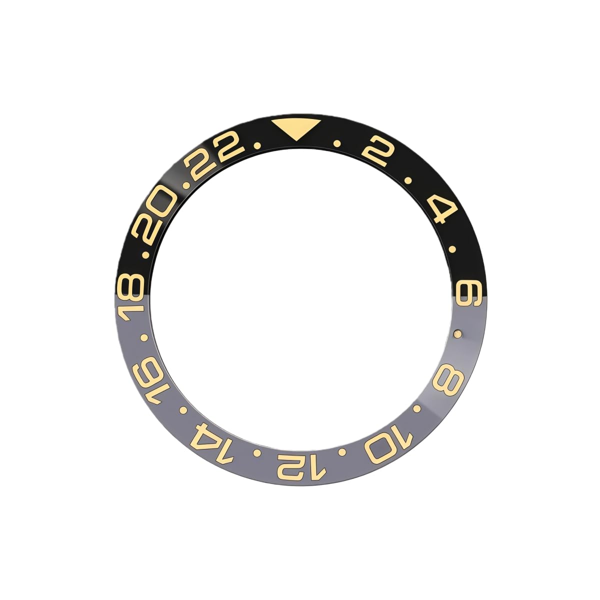 Inserto Bicolore Lunetta Ceramica, Anello Ricambio 38mm Modifica Orologio per Rolex GMT-Master II