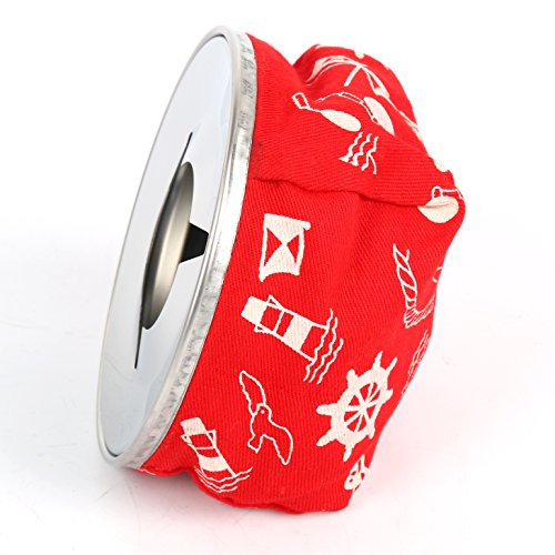 Amarine-Made Stainless Windproof Bean Bag Ashtray, Blue Or Red (Red) #TOP5