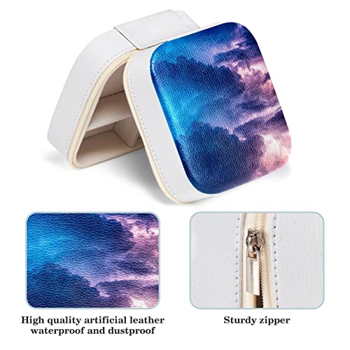 Boîte de rangement à bijoux en cuir PU petit coffret moderne à bagues - 6