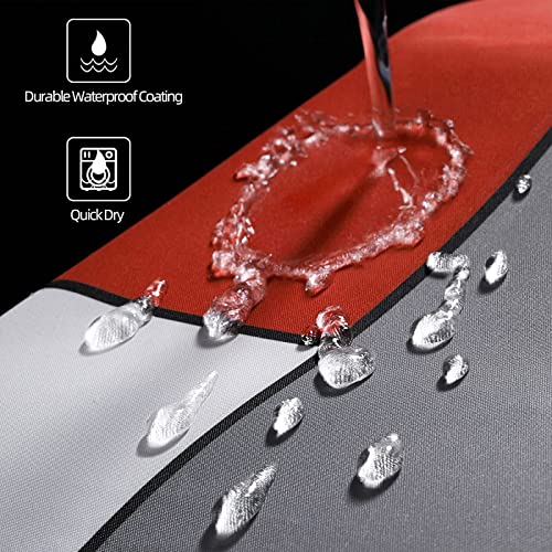 Red Shower Curtain Modern Bathroom Accessories Black And Gray Shower Curtain Set With 12 Hooks 72X72 Inches #TOP2