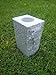 Granite Vase Tapered (5"x4"x9") Gray