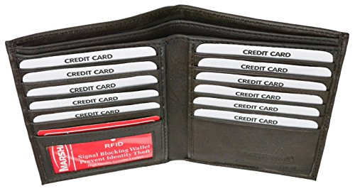 2 RFID Blocking Leather Wallets for Men - Excellent Travel Bifold Credit Card Protector RFID Blocking Hipster Wallets for Man3