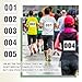 Honoson Adhesive Race Bib 7.5 x 6 Competition Number Bib Adhesive Running Race Number for Marathon Cross Country Running Cycling Mountain Climbing (200 Pcs)