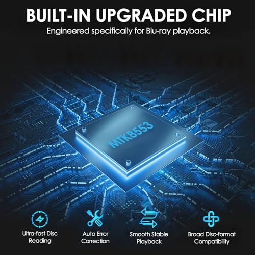 DpBlue BLU RAY Player,1080P Full HD Blu-ray DVD Player for TV/Projector Home Theater Blu Ray Discs Player Support Region A/1 Blu-ray Discs,All Regions DVDs,U Disk HDD Playback HDMI/AV/Coaxial Output