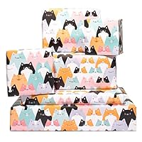 Central 23 Kitten Kities Wrapping Paper - 6 Recyclable Sheets for Birthday, Christmas - Fun Cat Owner Gift Wrap