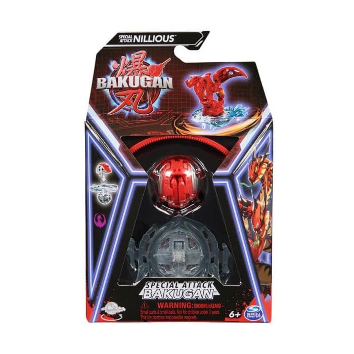 Bakugan Special Attack Nillious - Toupie de combat articulée avec anneau de puissance