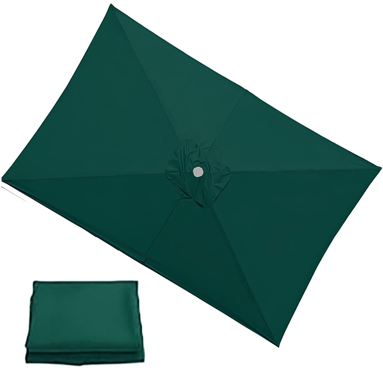 Parasol Replacement Canopy 4/6/8 Ribs, 3.0x3.0m 2.5x2.5m 2.7x2.7m Rectangular/Square Outdoor Umbrella Replacement Cover Waterproof Garden Patio Parasol Umbrella Canopy(B4,4Ribs：200x200cm)