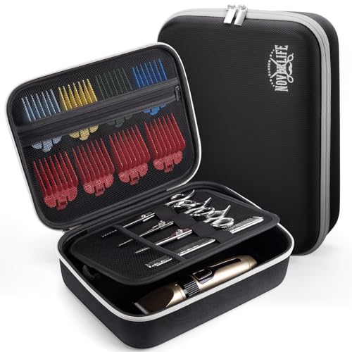 Noverlife Large Hard Clipper Case for Barbers, Portable Hair Cutting Barber Supplies Organizer Bag,...