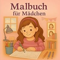 Malbuch für Mädchen: Niedliche Ausmalbilder für Mädchen ab 6 Jahren - Alltagsszenen wie Yoga, Spazierengehen, Klettern und Ballett - Ausmalen und Entspannen. (German Edition) B0F63FHMKG Book Cover