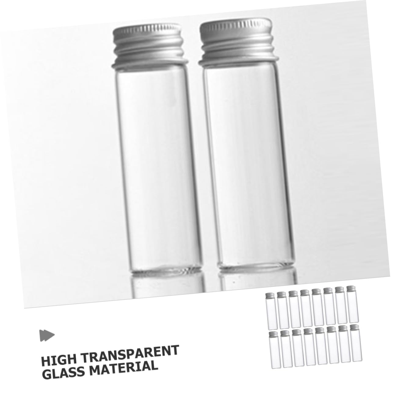 Garneck 30pcs Clear Glass Sample Vials with Screw Lids for Storing Essential Oils Spices Herbs Jewelry and Wedding Favors Versatile Tiny Jars for Crafting and Testing