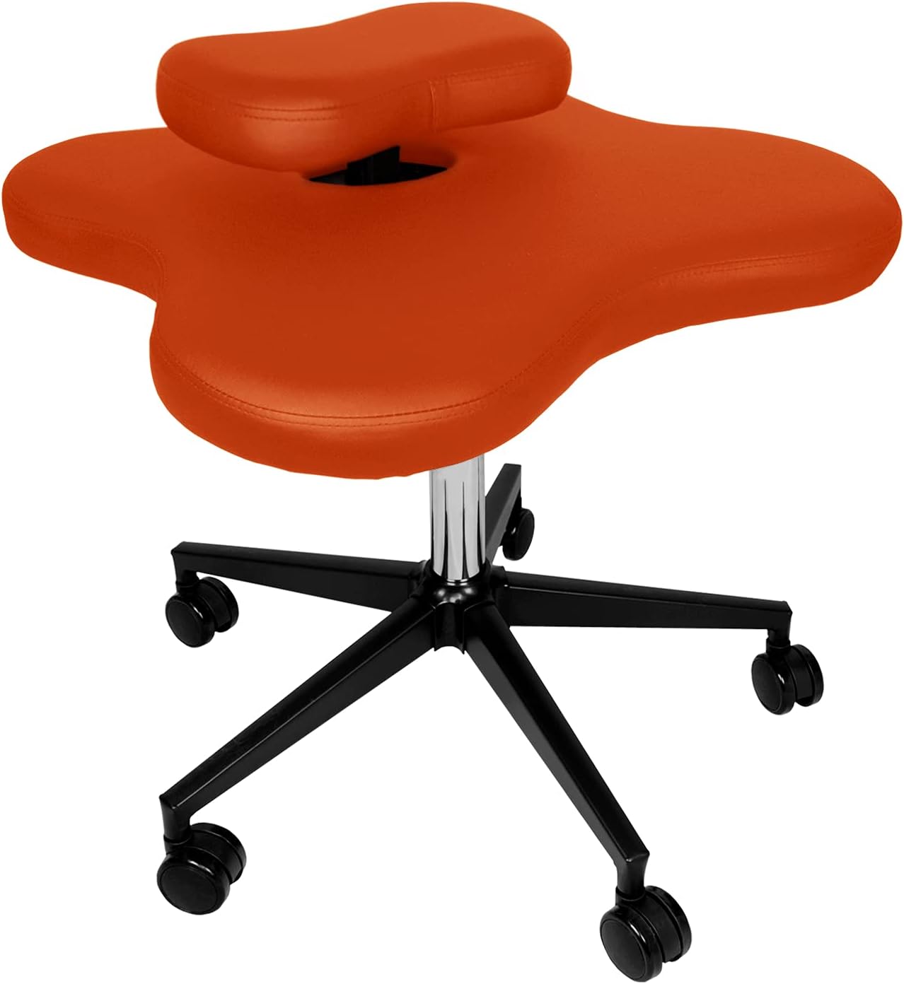 Ergonomic Cross Legged Kneeing Chair Yoga Meditation Chair Adjustable for Flexibility Strength Training & Relaxation (Orange)