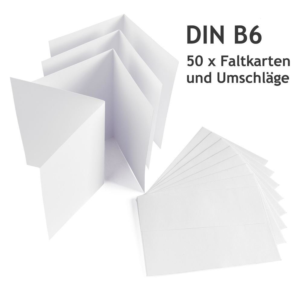50 Stück Blanko Weihnachtskarten Rot Mit Umschlägen – 12,7x12,7 Cm | Zum Selbergestalten