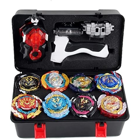 Bey Burst blades Turbo Set, 4D Fusion Model Metal Masters Speed Spinning Top, Battle Spinner with Launcher, Toy Gift for Children, Teenagers and Adults Cover