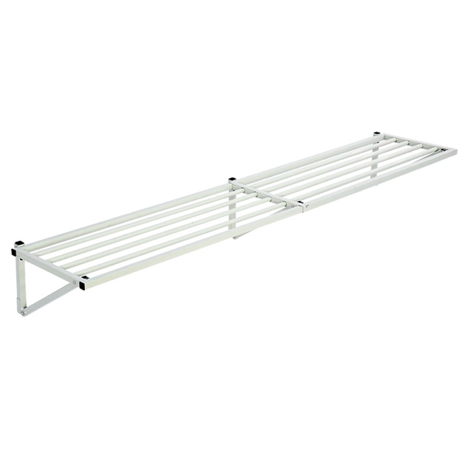 SVFOEBJM Metal Floating Shelf - Heavy Duty Wall Mounted Storage Rack for Tool Organization in Garage, Basement, Shed, Kitchen, and Pantry