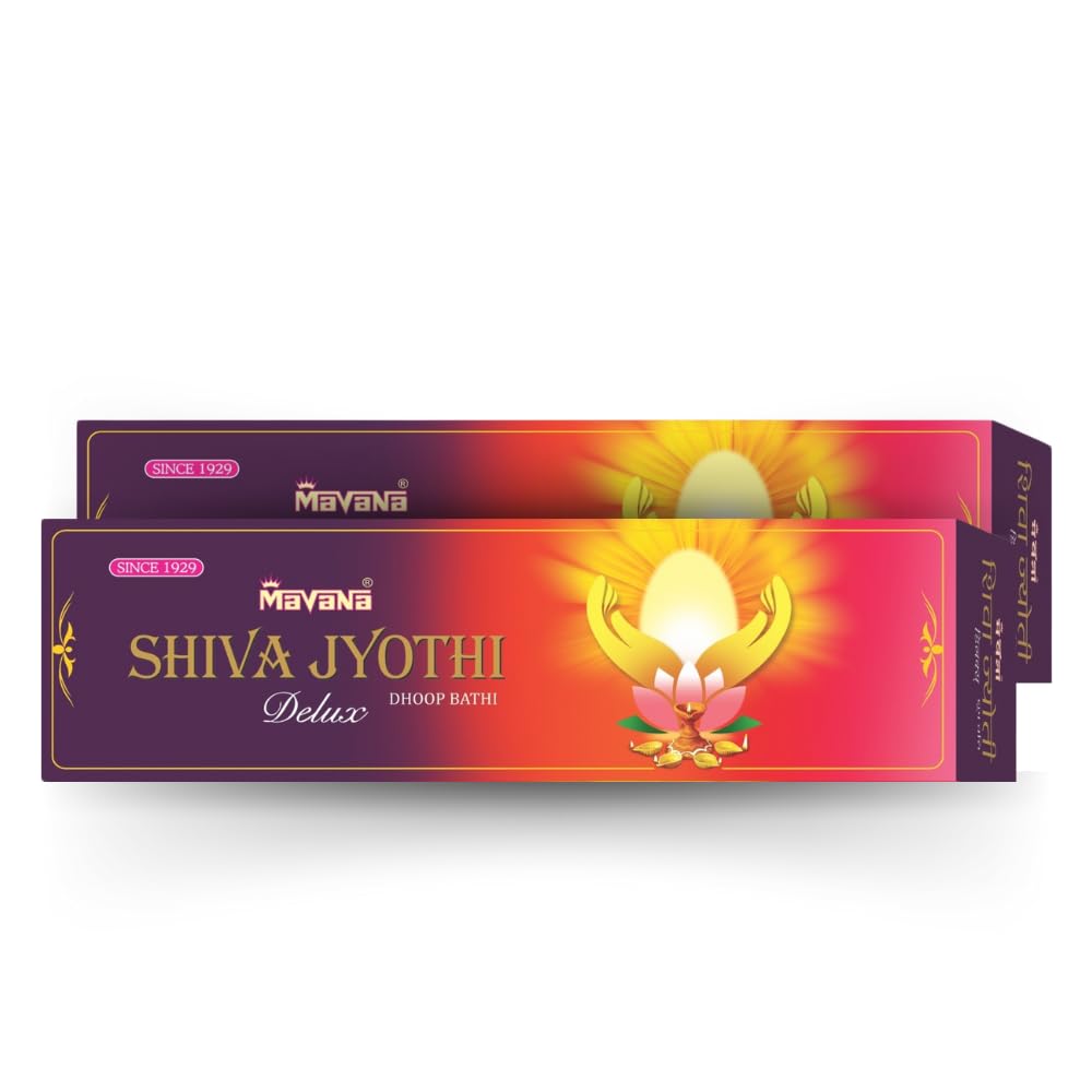 Mavana Shiva Jyothi Agarbatti Pack of 2 (250gm per Pack) | Incense Sticks for Meditation, Yoga, and Spiritual Bliss | Eco-Friendly & Aromatic