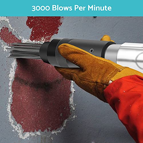 Ejoyous 90PSI Pistol Grip Needle Scaler, Compressed Air Needle Scaler 3000 RPM Carbon Fiber Needle Gun 1/4 inch 10 CFM Needle Gun Rust Remover 35cm Black - Image 4