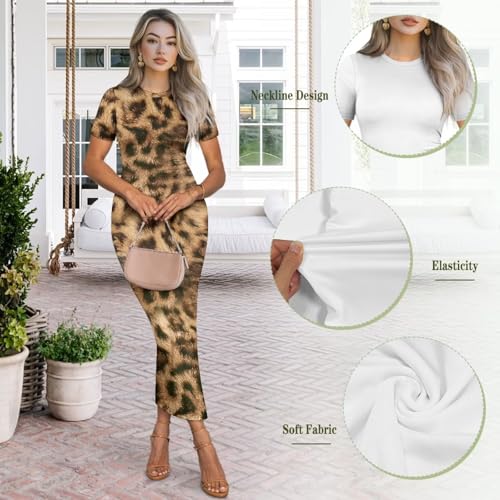 Image of Womens Short Sleeve Jamaican Flag Midi Bodycon Dress