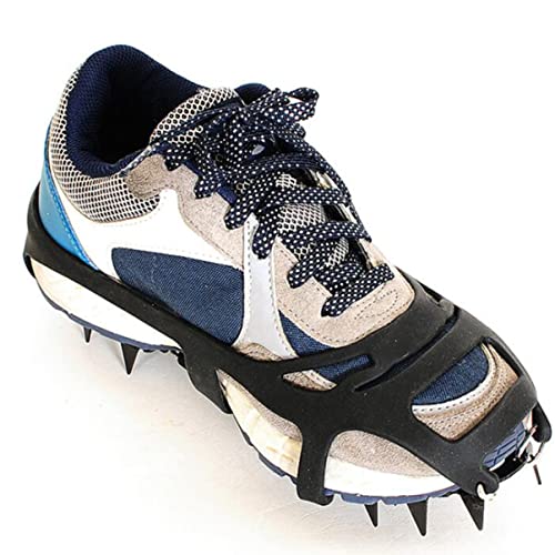 WOFASHPURET Snow Shoes Ice Spikes Anti-Skate Claws 18 Tooth Silicone Grippers for Outdoor and Indoor Activities