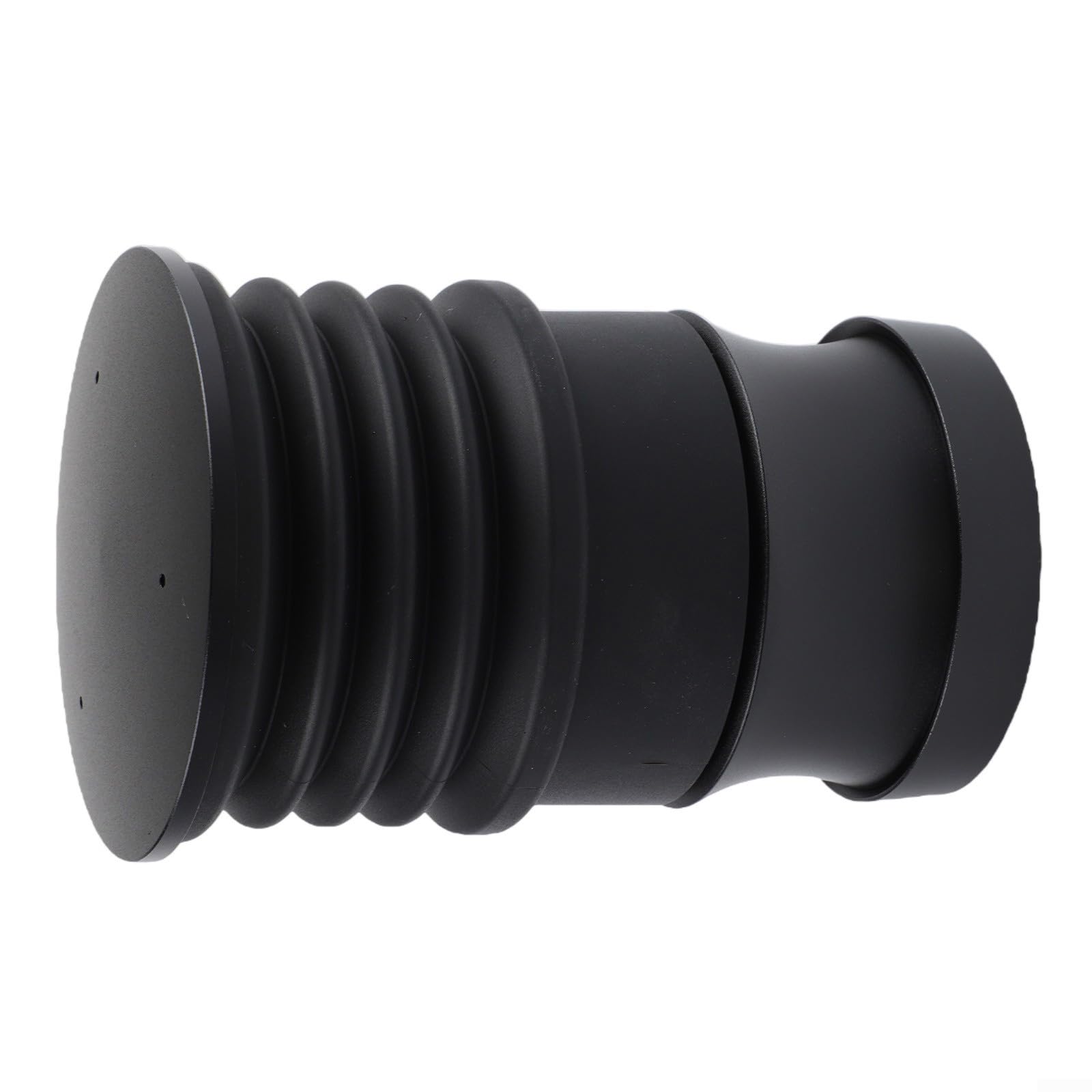 Soplador de café de aluminio para molidos residuales Mazzer Jolly | Elimina los terrenos residuales, diseño de prensa manual, se adapta a Mazzer para mini, silicona, elegante acabado negro