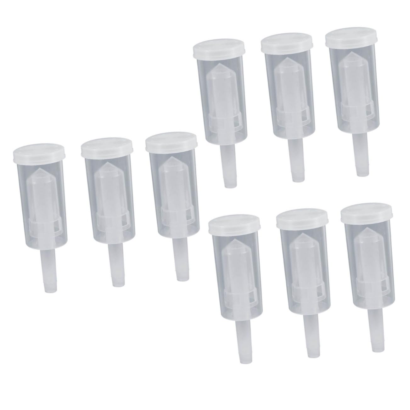VINTORKY 9pcs One-way Fermentation Valve for Home Wine Making Standard Easy to Use Water-sealed Check Valve for and Beer Fermenters