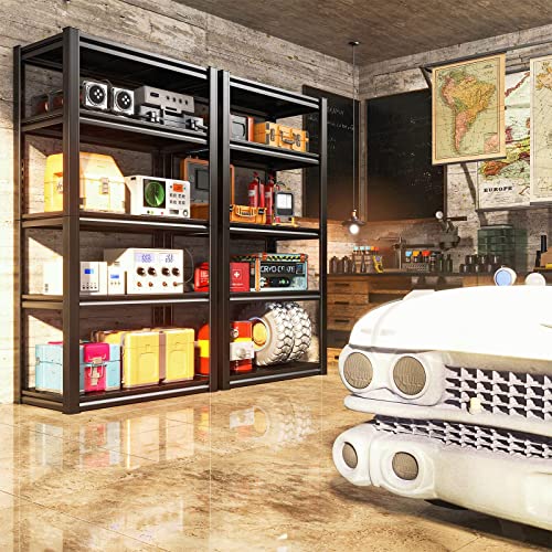 Raybee 72" Garage Shelving Heavy Duty, 2010Lbs Garage Storage Shelves With 5 Tier Adjustable Metal Shelving Unit,Heavy Duty Shelving,Metal Storage Shelves For Basement,Easy Assembly,16.3"Dx31.7"Wx72"H #TOP1