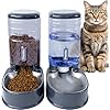 Cats Dogs Automatic Food Feeder and Water Dispenser Set 3.8L with Stainless Steel Bowl