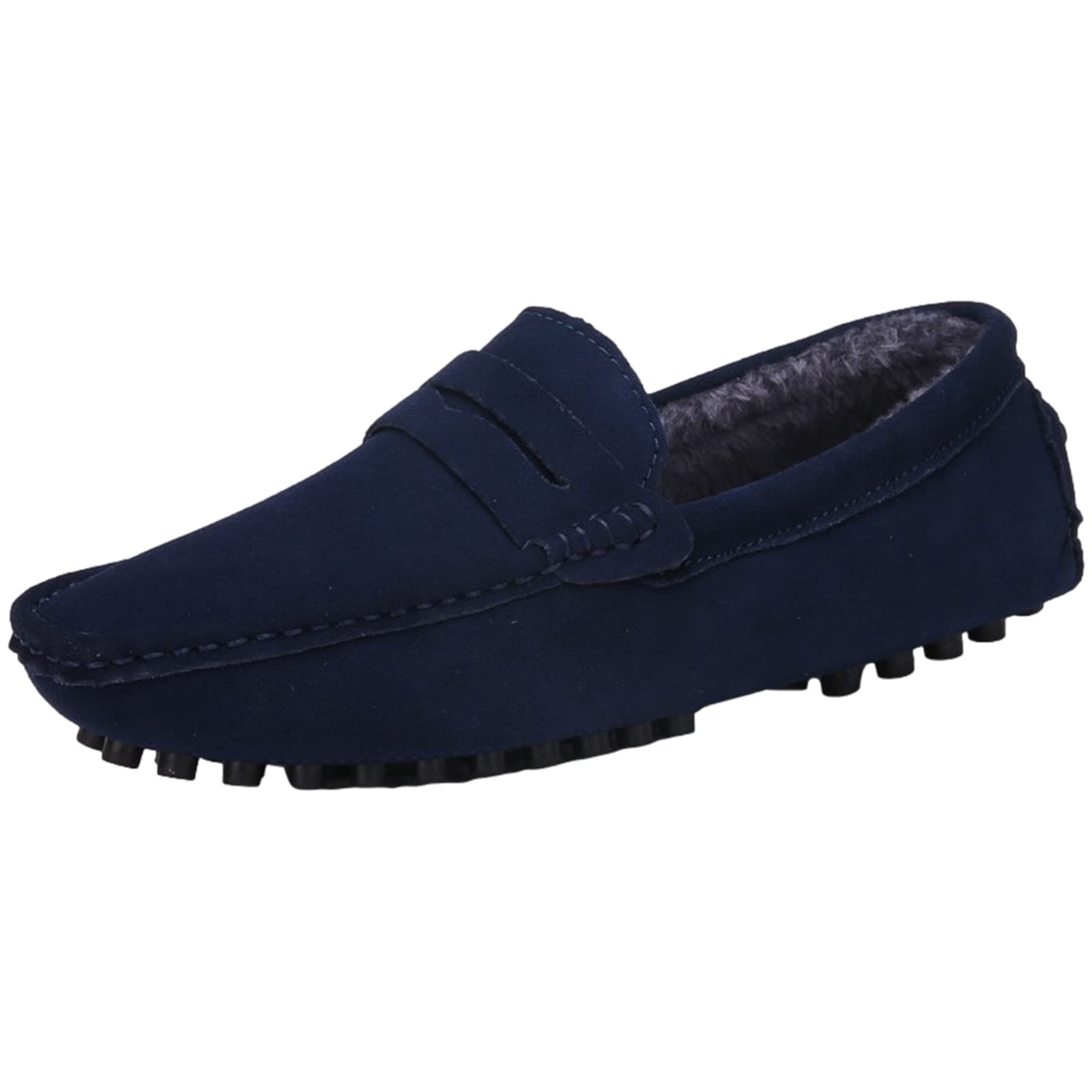 BILIKEYU Loafer schoenen voor heren, puntige teen, eenkleurig, comfort, slip -on outdoor sportschoenen, antislip, wandel wandel sportschoenen (beige, 45