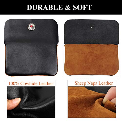 Bolsa para Tabaco con Sistema Antidesgarro y Cuero Genuino Protector 5