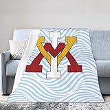 VMI Keydets Fleece Blanket, Very Soft Microfiber Flannel Blanket for Couch Warm and Cozy for All Seasons