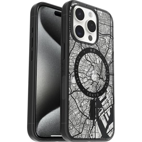 Otterbox Funda Serie Clear Case con MagSafe para Apple iPhone 15 Pro, a Prueba de Golpes y caídas, Ultra Fina, Funda Protectora, Testada 3X con los estándares Militares anticaídas, Tokyo