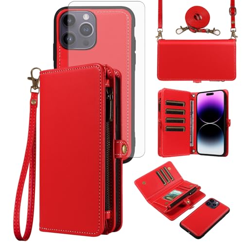 Étui portefeuille iPhone 14 Pro Max avec fermeture éclair pour ne plus perdre ses cartes