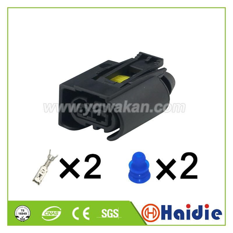 Wiring Connecting Terminals 2sets 2pin Ignition Coil Harness Damper Plug 09 44 12 91 Waterproof Auto Connector 09441291 9441291 - (Color: 2set 16awg Wire 20cm)