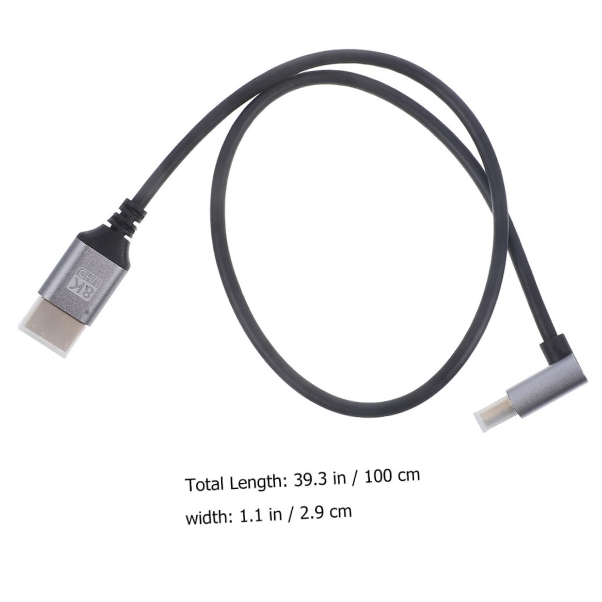 BESTonZON Male to Male Video Cable Downward Angle Connector for Tv Computer Flexible Design for Seamless High-Definition Entertainment