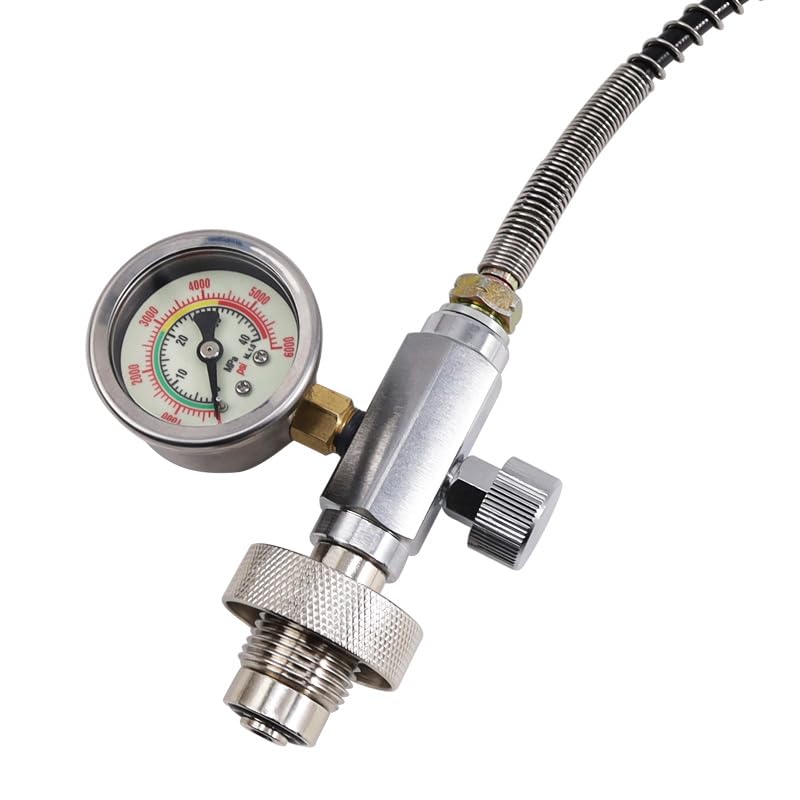 Acecare GREOENEL Amor 4500PSI PCP Paintball High Pressure Gas Charging Adapter Big Tank to Small Cylinder Diving Fire Fighting Gas Station Refill Connector