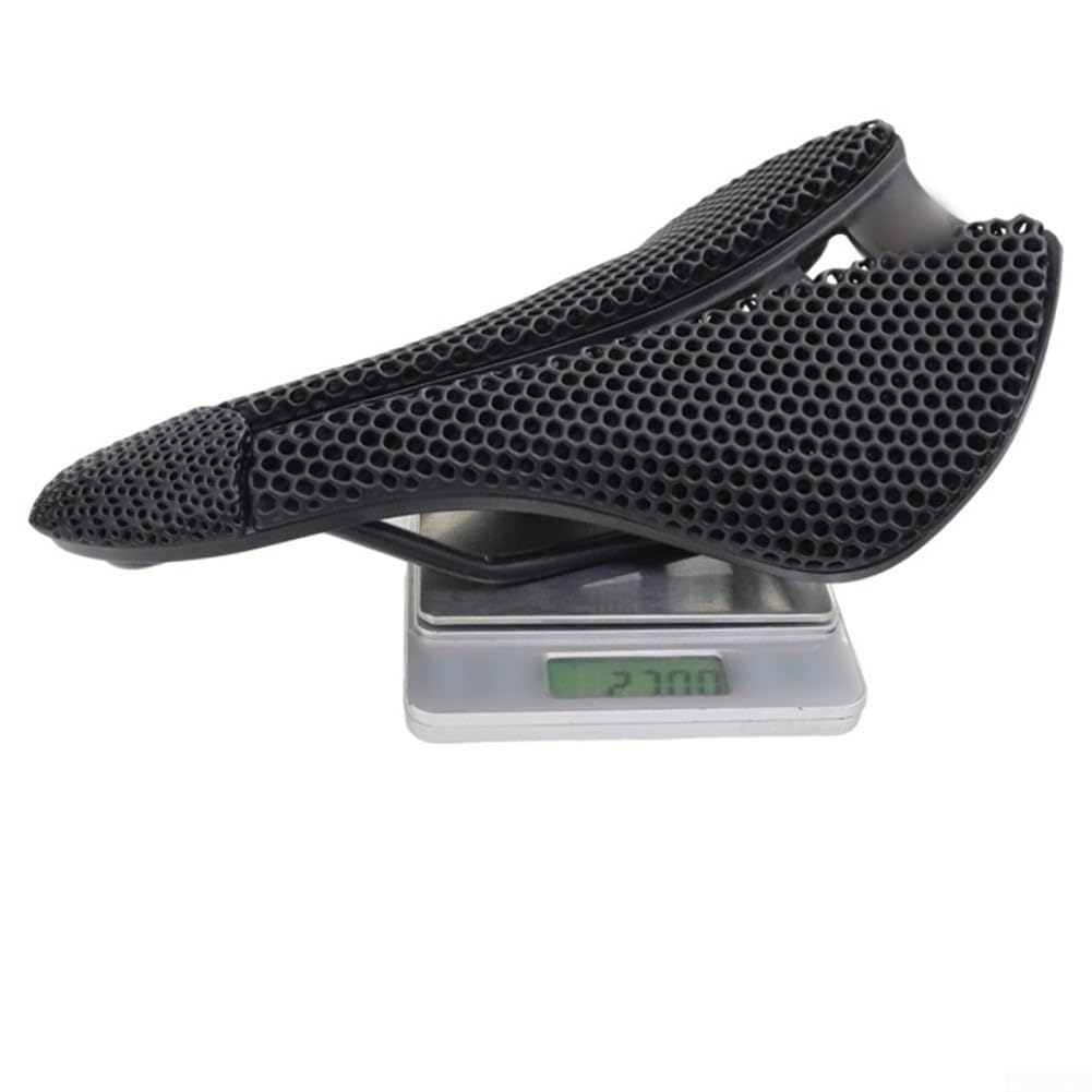 Sella Bici 3D Stampata 240mm Ammortizzante | Cuscinetto 3D stampato, riduce pressione, ammortizzazione massima, ideale tour lunghi, resina durevole