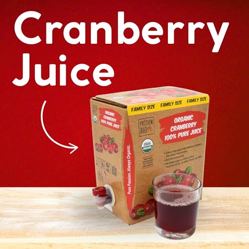 Image of Passion Bio Organic Cranberry Juice, Not From Concentrate, 101.4 fl oz
