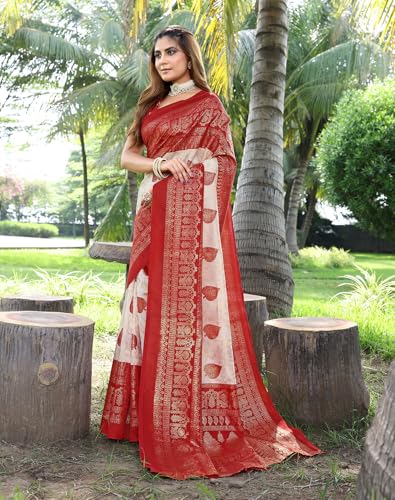 Image of Yashika Women's Banarasi Kanjivaram Art Silk Saree|Sarees for Women Ethnic Wear