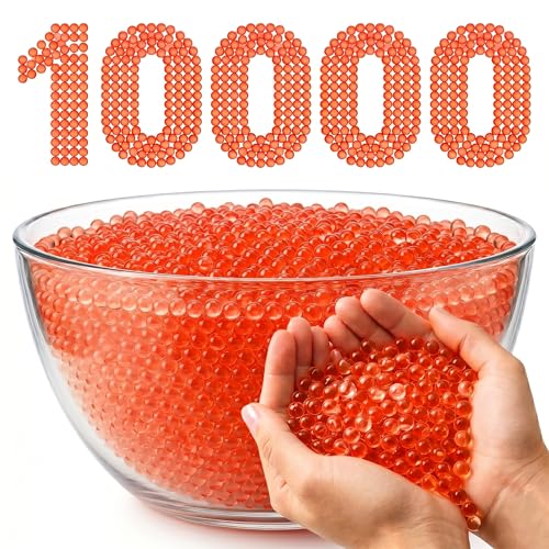 Image of Gel Balls 7-8mm Water Bullets for Blaster Gun, High Absorbent Water Beads Ammo, Non-Toxic Gel Blaster Refill Balls for Shooting Practice, Decoration & Play (Red, 10000 Pcs)