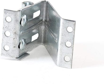 Garage Door Bracket Replacement, Adjustable Residential Garage Door Roller Bracket Made in USA, Galvanized Steel for Top Inside Corners, Fits 2 or 3 Roller, 3-1/2 x 2-1/2