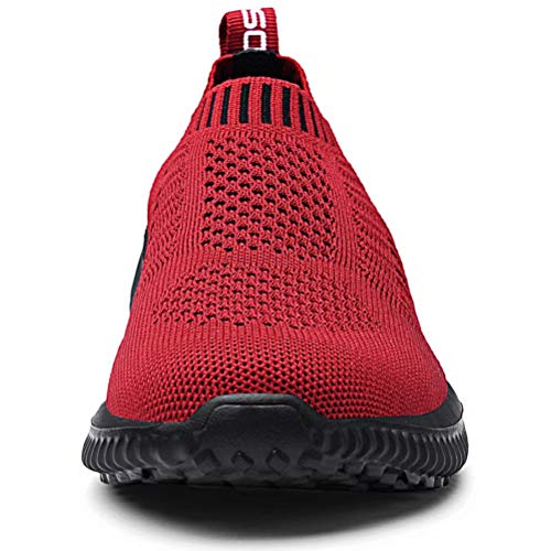 Image of konhill Womens Walking Shoes Slip On Sneakers Breathable Mesh Lightweight Casual Footwear for Daily Commute