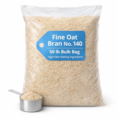 Fine Oat Bran No 140 Bulk 50LB Bag High Fiber Baking Ingredient for Bread Muffins Cereals Smoothies and Cooking 384119 image 2