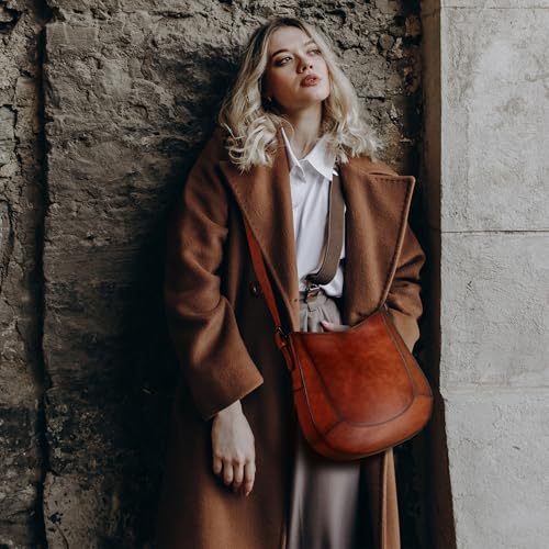 Iswee Leather Purses for Women Hobo Bags Designer Crossbody Bag Vintage Women’s Shoulder Handbags Work Purse2