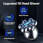 BSOTENA 7D 5-in-1 Electric Head Shavers for Bald Men,Modern Design Head Shaver,Electric Men's Grooming Kit,Cordless and…
