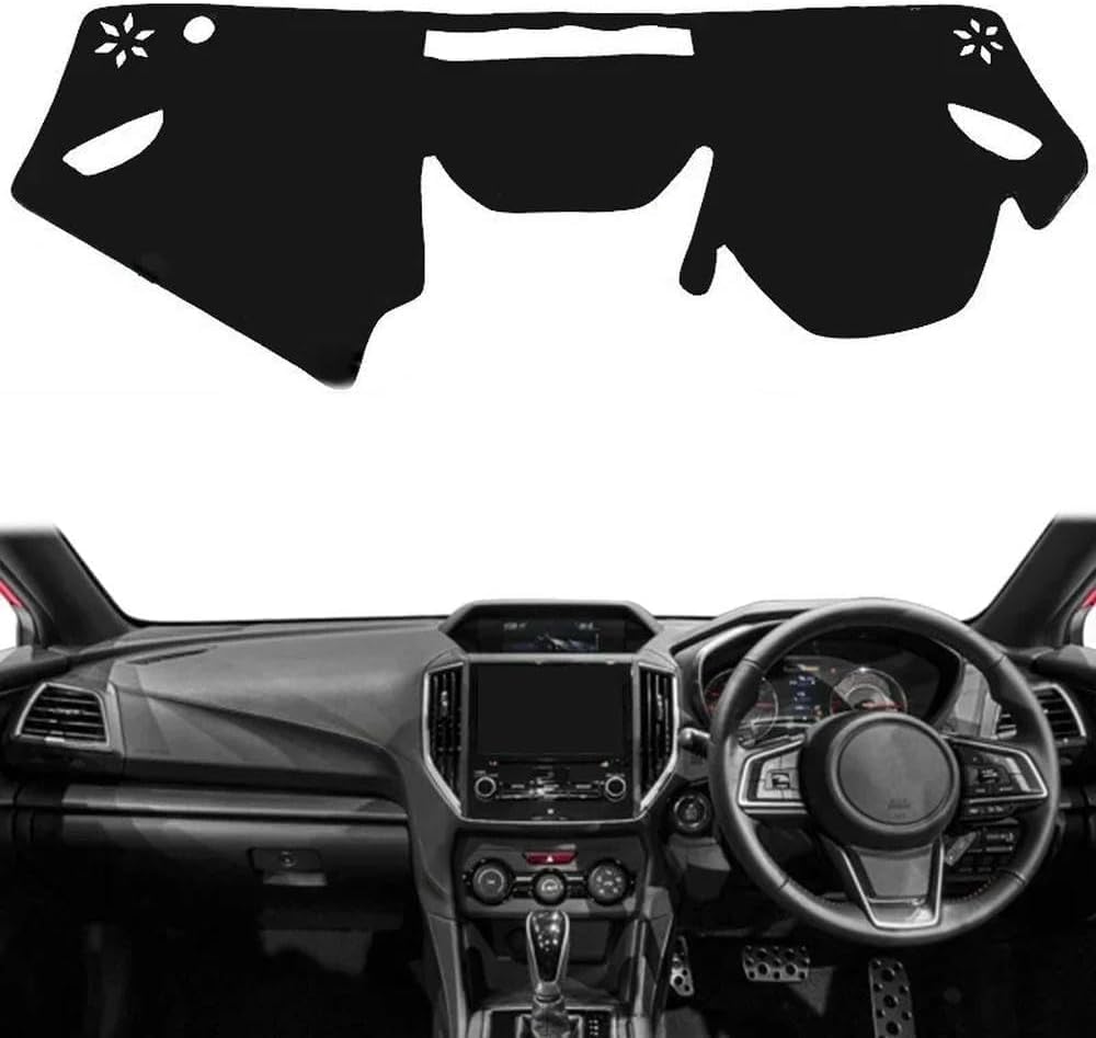 DdaiXQ Car Dashboard Mat For Subaru Impreza 2017 2018, Anti Slip Anti Glare Dustproof Dashboard Cover Pad Protector Dash Cover Sunshade Dashmat