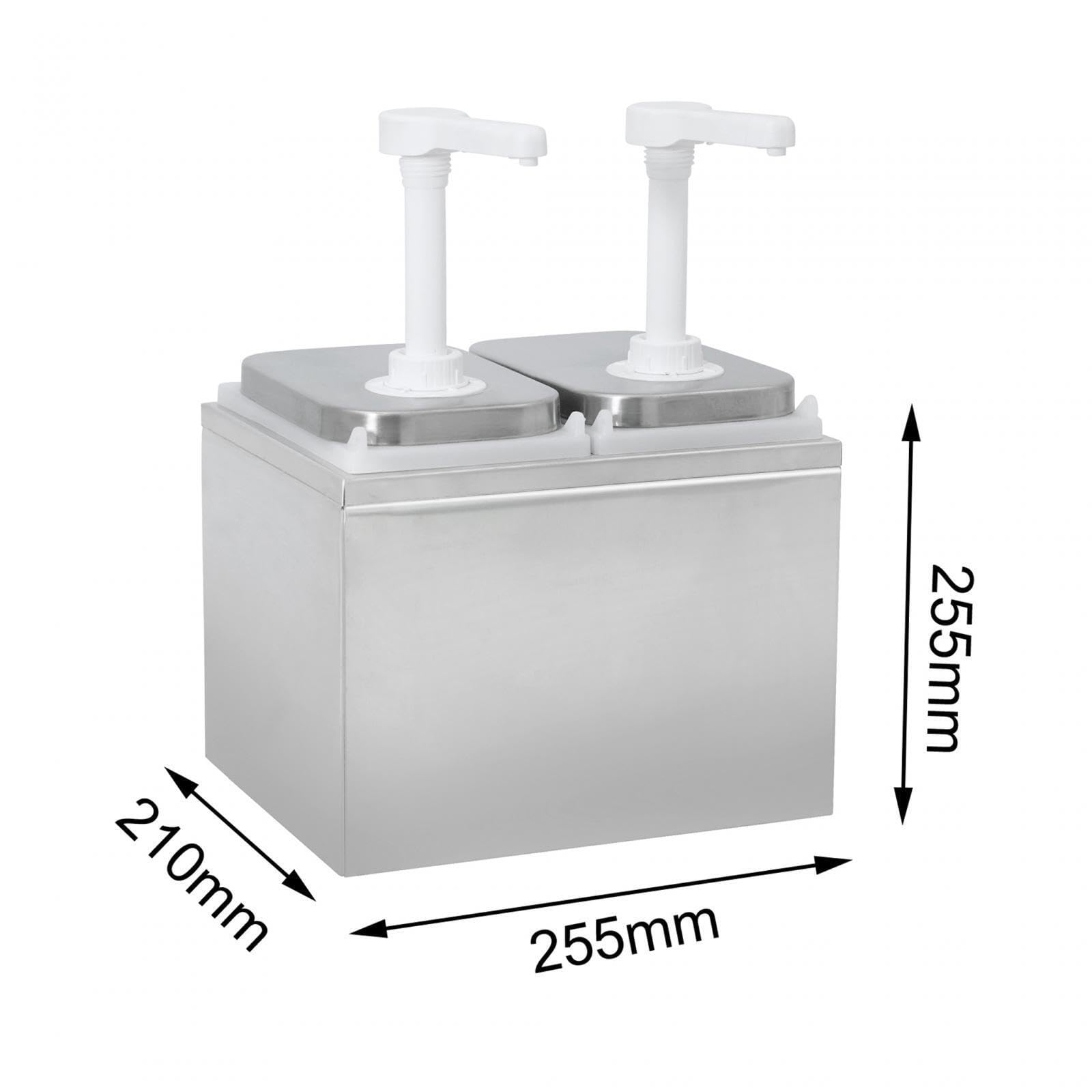 Pompa erogatrice per salsa in acciaio inossidabile, grande capacità, facile da usare, resistente, per cucina, ristorante, hotel, durevole e riutilizzabile. Pompa erogatrice manuale per salsa,