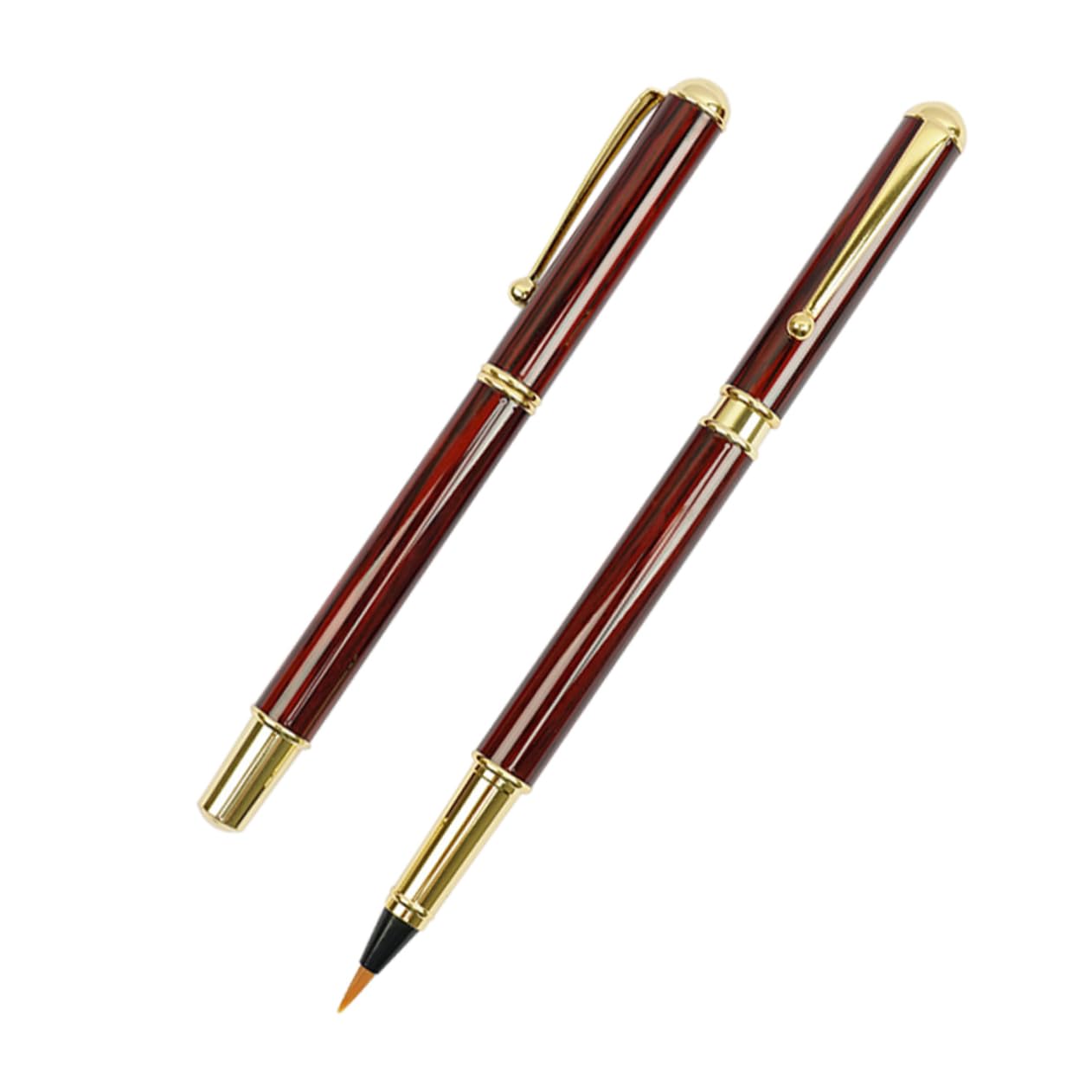 Veemoon 1 Set Fountain Calligraphy Kit of Refillable Ink Brush Pens for Beginners for Writing Painting and Calligraphy Practice Present for Students and Artists