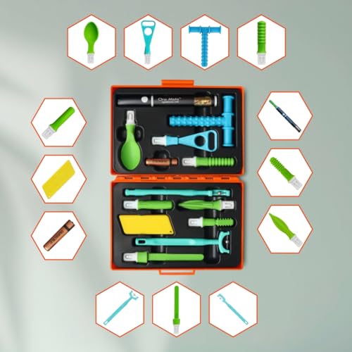 Image of Special Kit - Sensory Integration, Speech & Feeding Therapy Tools | Includes..Oro Moto Vibration brash, Pointer Spoon, Tongue Depressor, Wee Round Tip, Wee Round Textured, Soft Pointer, Uni Tip, Talk-Seal, Tongue Lateralization, Lip Seal, Chewy Tube Blue Pack of 1 Kit