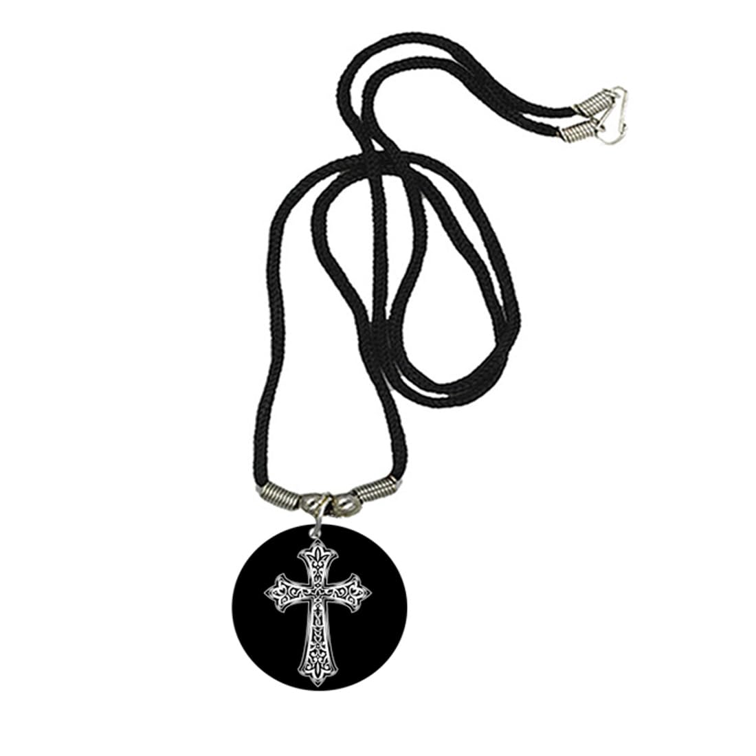 afh Lord Jesus Holy Cross Cord Chain Multi Color Acrylic Pendant for Men Women Christian Religious Jewelry Adjustable Rope Chain Faith Spiritual Gift Accessory-picture-23
